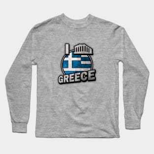 I LOVE GREECE Long Sleeve T-Shirt